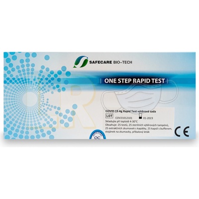 Safecare Biotech Hangzhou COVID-19 Antigen Rapid Test Kit Swab 25 ks