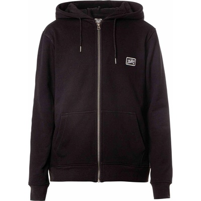 Fallen Fury Patch Zip Hoodie Black White