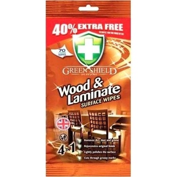 Green Shield Wood & Laminate 4v1 na dřevo a lamináty vlhčené ubrousky 50 kusů