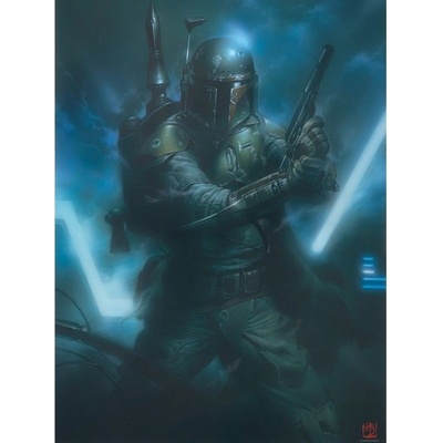 Preinterier Fototapeta panel - PL0211 - Star Wars Boba Fett vlies - 206cm x 275cm