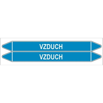 Značení potrubí, vzduch,2 ks, 450 × 52 mm PZ 008297