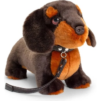 Keel Toys Плюшена играчка Keel Toys - Куче Дакел, с каишка, 30 cm (SD1490)