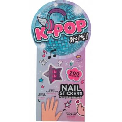 K-POP samolepky na nehty Rainbow