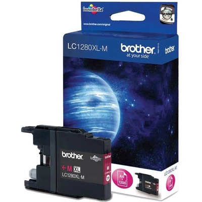 Brother Оригинален патрон Brother LC1280XL, 1200 страници/5%, Magenta (3015100062)