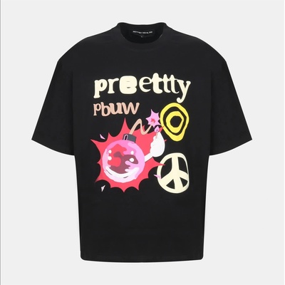 Pretty boy ugly world Тениска PRETTY BOY UGLY WORLD Men's PBUW Peace Regular Fit T-Shirt - Black/Multi