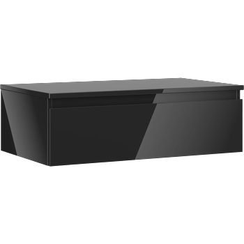 Mexen Orio шкаф за баня под мивка 80 см с плот, 1 чекмедже, черен гланц - 91A10-08023-1-BFC70 (91A10-08023-1-BFC70)