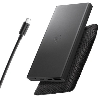 Spigen EA2210 USB + 2 гнезда Type-C 10000mAh, LED индикатор + кабел Type-C, ЧЕРЕН ABA09431 (ABA09431)