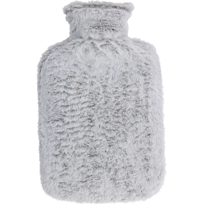 H&L Termofor s měkkým kožíškem – 1,75 l, svěle šedá,