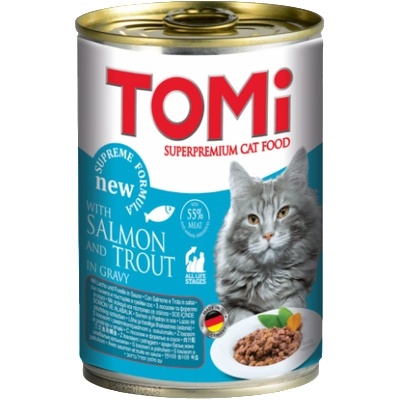 TOMI Salmon and Trout консерва за котки - 0.4кг