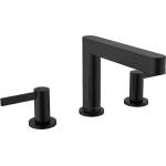 Hansgrohe Finoris - Смесител за мивка, монтаж с 3 отвора, с изход Push-Open, EcoSmart, черен мат 76033670 (76033670)