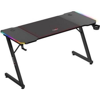 Image 1 of Huzaro Геймърско бюро Huzaro HERO 3.3 RGB, 140/60/74 см - Черно (HERO 3.3 RGB Black)