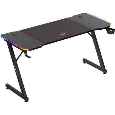 Huzaro Геймърско бюро Huzaro HERO 3.3 RGB, 140/60/74 см - Черно (HERO 3.3 RGB Black)