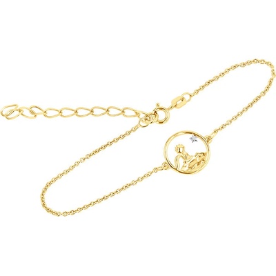 Eppi Strieborný vykrojený náramok s postavičkou Malý princ BR47963