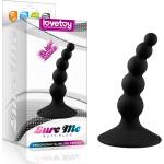 Lovetoy Lure me Beaded Anal Plug Black