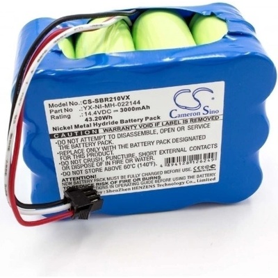 VHBW Батерия за xRobot XR210 / XR510 / KV8, свързана с кабел, 3000 mAh (800115423)
