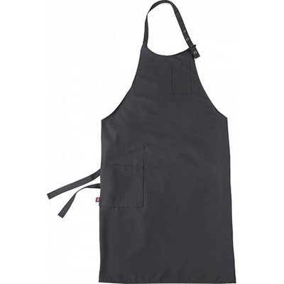 CG Workwear Someliérská nemačkavá zástěra Vittoria s malou náprsní kapsou šedá havraní 105x75cm CGW1135