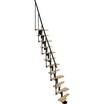 Minka STAIRS Modulové schodisko Vienna buk/čierna, 293,8 cm