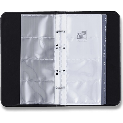 Xepter kroužkový vizitkář na 80 vizitek černý – Zboží Živě