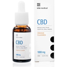 USA medical Oral Drops 1000 mg CBD olej 30 ml