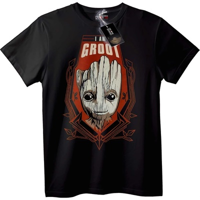 NOONEBRAND Тениска I AM GROOT - M, Black