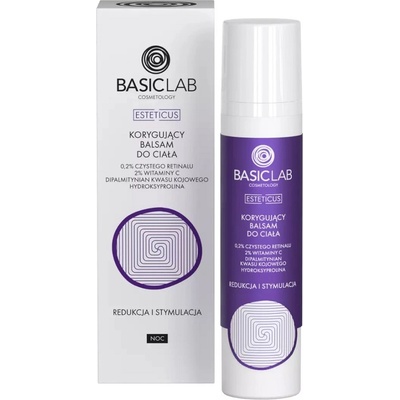 BasicLab, Esteticus korekčné telové mlieko 0,2 % čistý retinal 100 ml