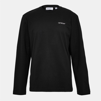 Off White Тениска Off White Men's Arrw Skate Long Sleeve T-Shirt - Black/Pink