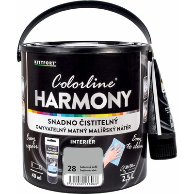 KITTFORT Colorline HARMONY 2,5 l betonově šedá matná