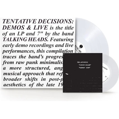 Talking Heads: Tentative Decisions: 1974–1976 (RSD 025, Coloured Clear Vinyl) - 2 Vinyl 2 LP