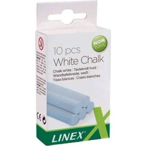 Linex Тебешир за дъска бял CCHW (10) (100412172)