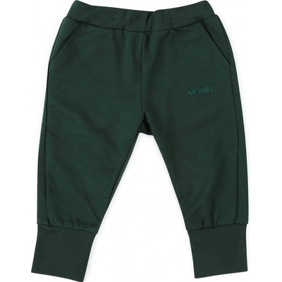 Moniel dětské rostoucí tepláky Basic Dark Green