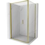 Mexen Exo-F сгъваема душ кабина 80 x 110 см, прозрачна, златна - 816-080-110-50-00 (816-080-110-50-00)