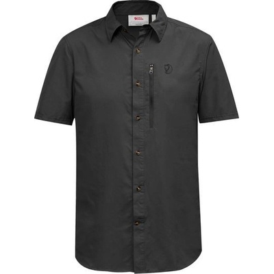 Fjällräven Abisko hike košel'a krátký rukáv dark grey