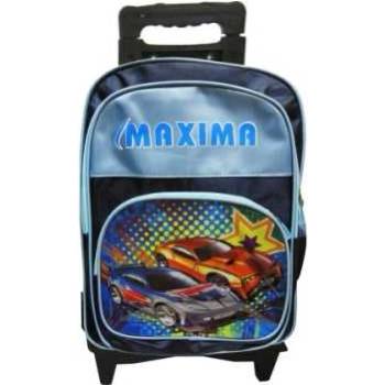 Раница на колелца 42х30х25 см с подарък ученически пособия