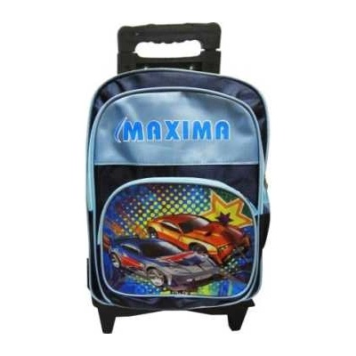 Раница на колелца 42х30х25 см с подарък ученически пособия