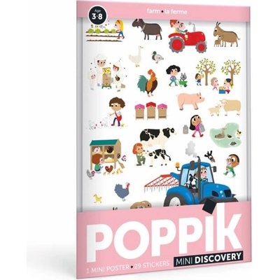 POPPIK Мини плакат със стикери, poppik - Ферма (min004)