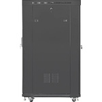 Lanberg rack cabinet 19" free-standing 22U/800x1000 (flat pack) with mesh door lcd black v2 (FF01-8022-23BL) - gtcomputers
