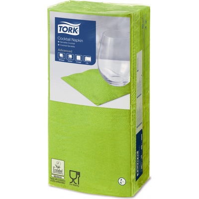 Tork ubrousky papírové 2V koktejlový limetka 24x24cm