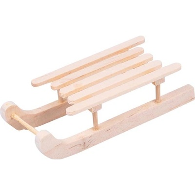 MFP 8886466 Sáňky přírodní dřevo 15cm