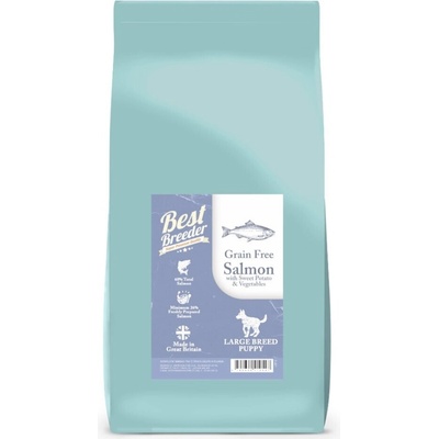 Best Breeder Grain Free Large Breed Puppy Junior Salmon with Sweet Potato &amp Vegetables 2 kg