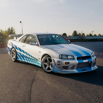 Jízda na polygonu v legendě Nissan Skyline