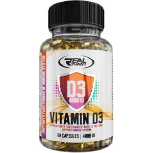 REAL PHARM Vitamin D3 4000IU, 60 Capusles