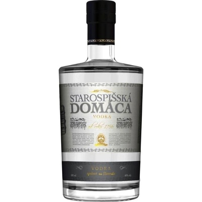 Starospišská Domáca Vodka 40% 0,5 l (čistá fľaša)
