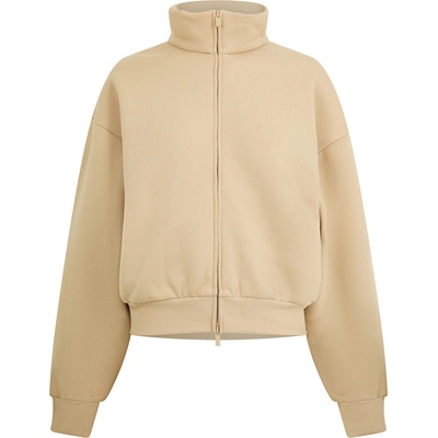 Fear of god essentials Поларено горнище с цип FEAR OF GOD ESSENTIALS Women's Full Zip Fleece - Sand