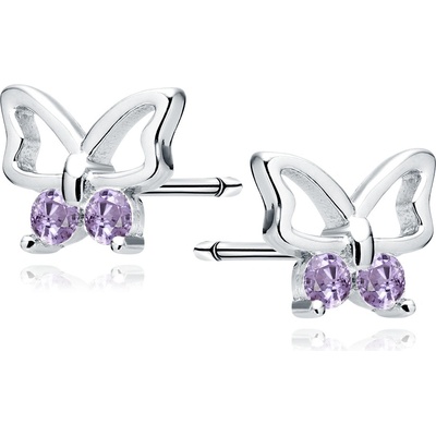Lunica Stříbrné náušnice motýlek 0278