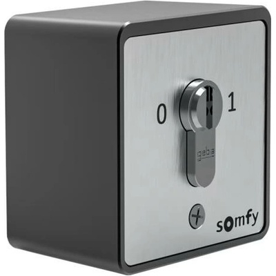 Somfy Keyswitch 2 (1871150) – kľúčový spínač pre povrchovú montáž, 2-pólový, pre ovládanie pohonu brány a vrát