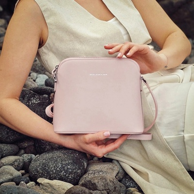 Noelia Bolger kabelka crossbody NB 0064 R ružová