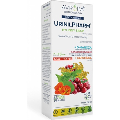 Avropa UrinilPharm bylinný sirup 200 ml