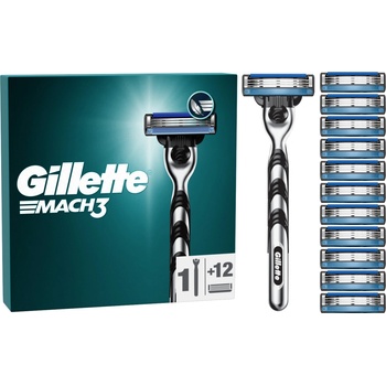 Gillette Mach3 + 12 ks hlavic
