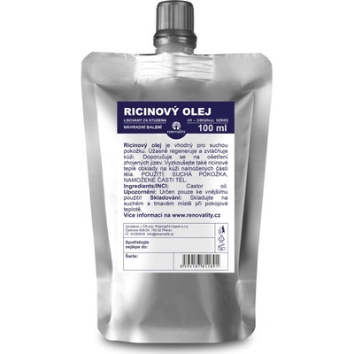 Renovality Ricinový olej 100 ml náhradní balení