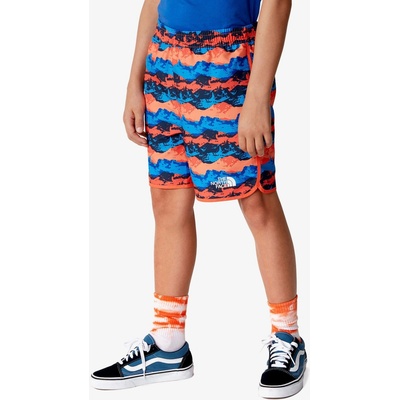 chlapecké kraťasy The North Face Amphibious Class V short orange print